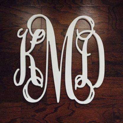 Wooden monogram by WoodenLetters.com