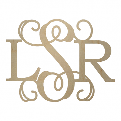 Diametric Wooden Monogram - lSr
